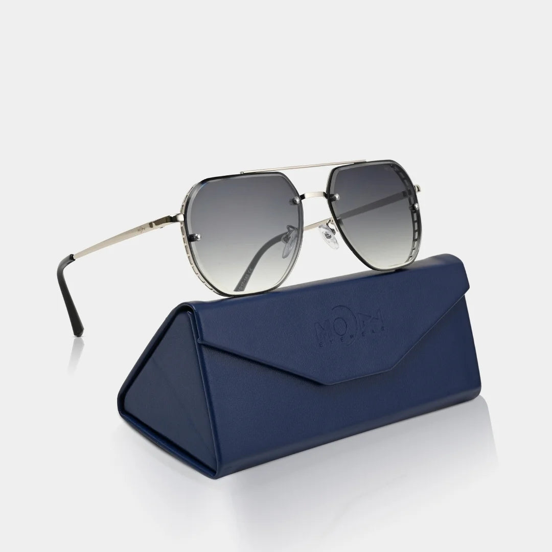 MOONX MAJOR S3 (EXCLUSIVE) – UV400 Aviator Metal Frame Sunglasses (Unisex)