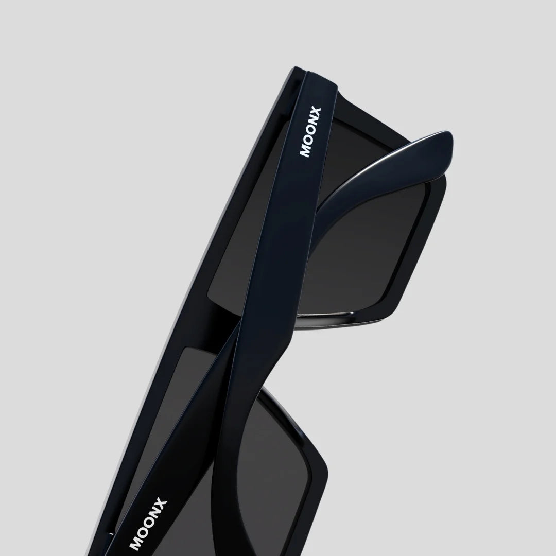 MOONX TREND SETTER – Polarised Rectangular Luxury Sunglasses (Unisex)
