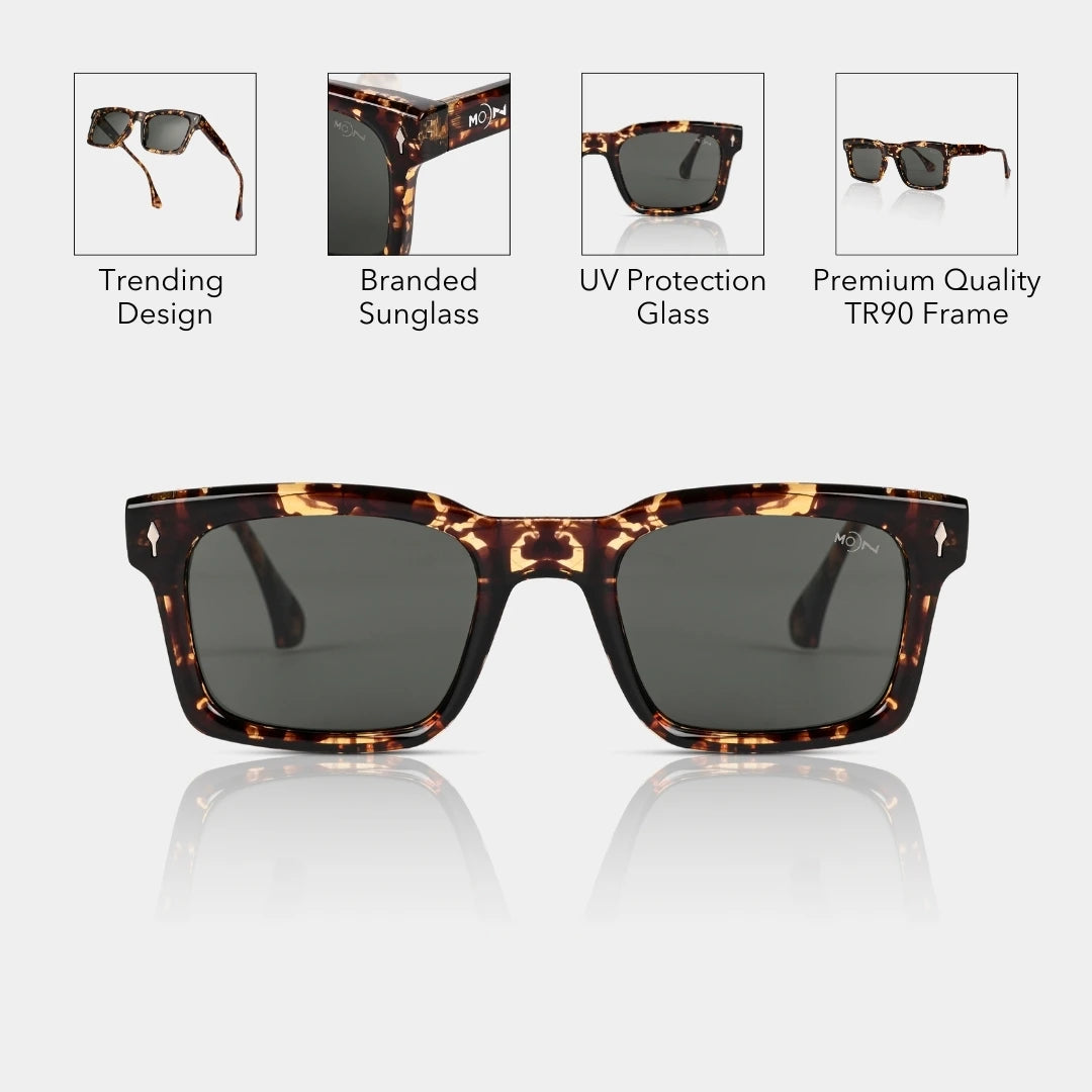 MOONX STELLERS S4 (EXCLUSIVE) – UV400 Rectangular Modern Sunglasses (Unisex)