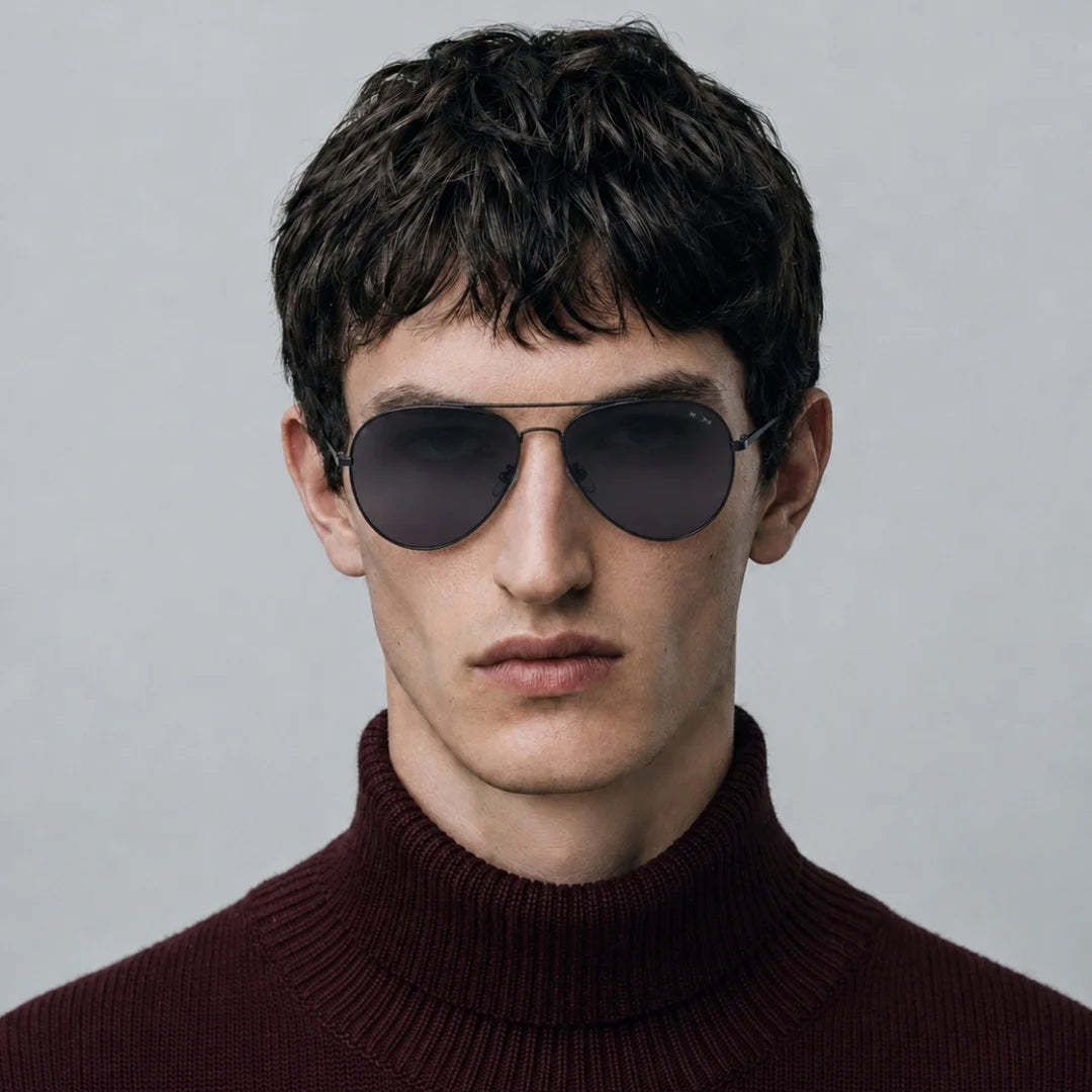 MOONX DRACO – Polarised Metal Aviator Sunglasses (Unisex)