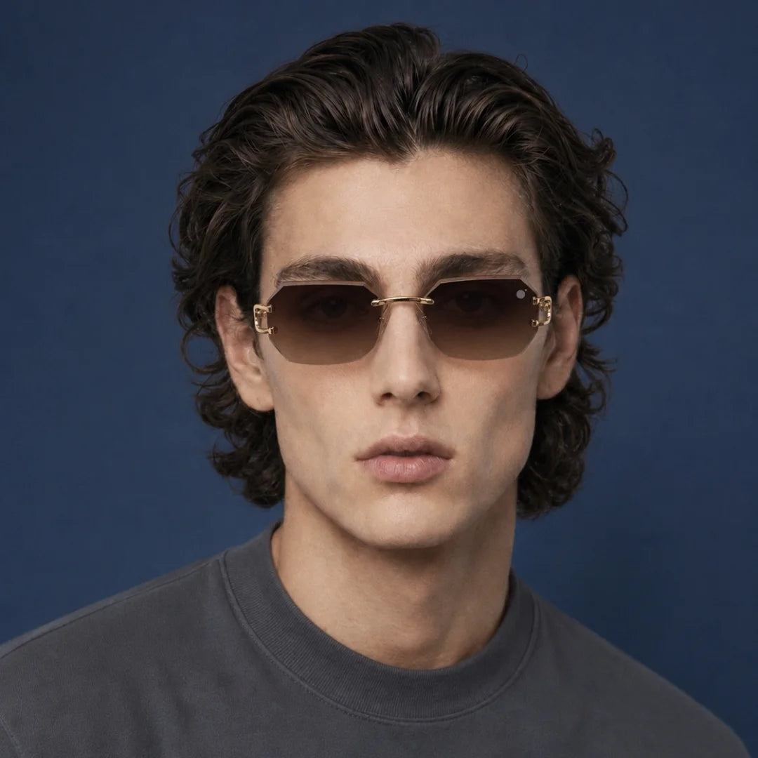 MOONX EUROPA S2 – UV400 Rimless Inspired-Design Sunglasses (Unisex)