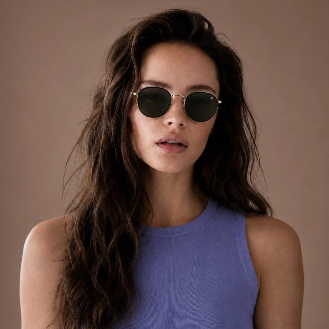 MOONX GALAXY S15 – UV400 Round Metal Luxury Sunglasses (Unisex)
