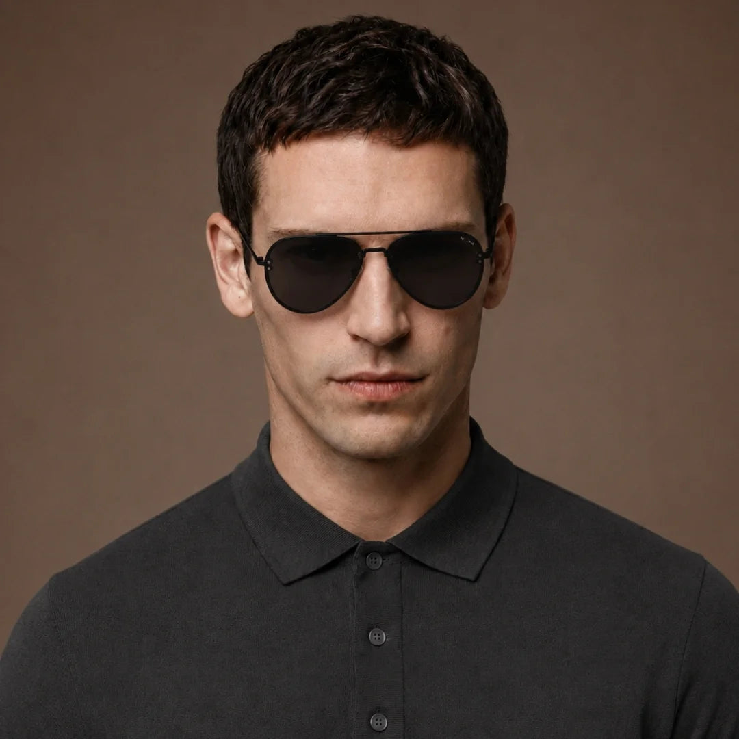MOONX HEAVEN S30 – Polarised Aviator Metal Frame Sunglasses (Unisex)