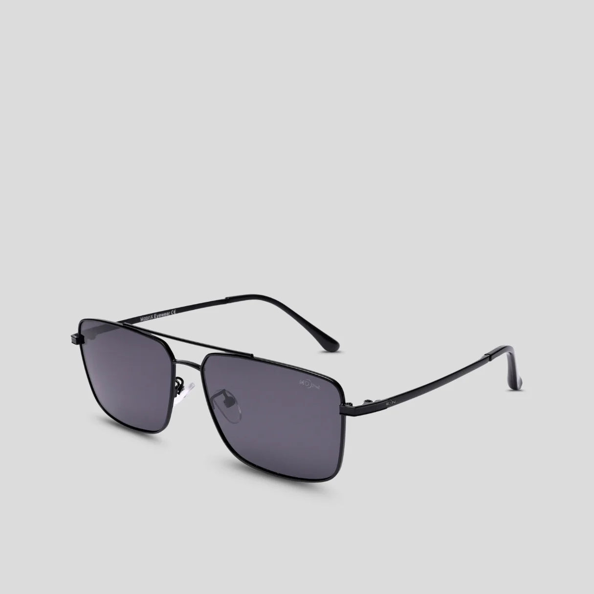 MOONX SIRIUS – Polarised Rectangular Metal Sunglasses (Unisex)