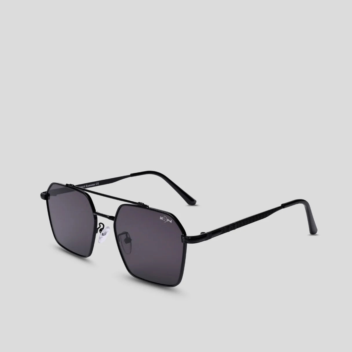 MOONX RISE S1 – UV400 Rectangular Metal Frame Sunglasses (Unisex)