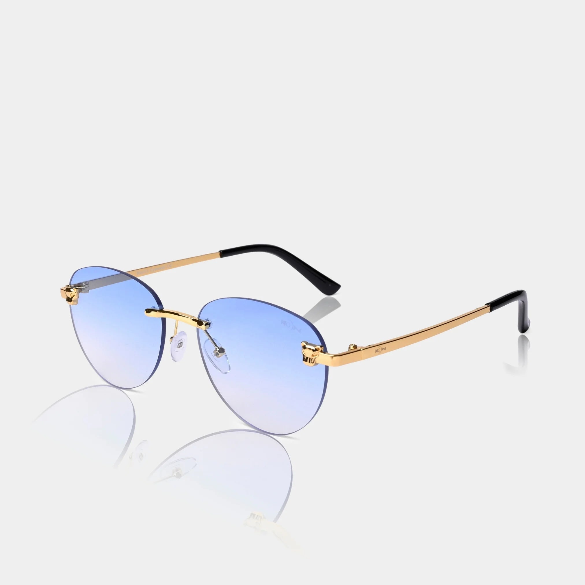 MOONX HIMALIA S3 - UV400 Rimless Oval Sunglasses