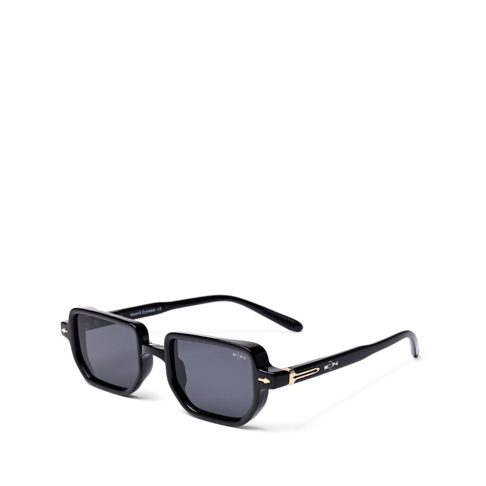 MOONX PHOENIX S1 – UV400 Transparent Rectangular Sunglasses (Unisex)