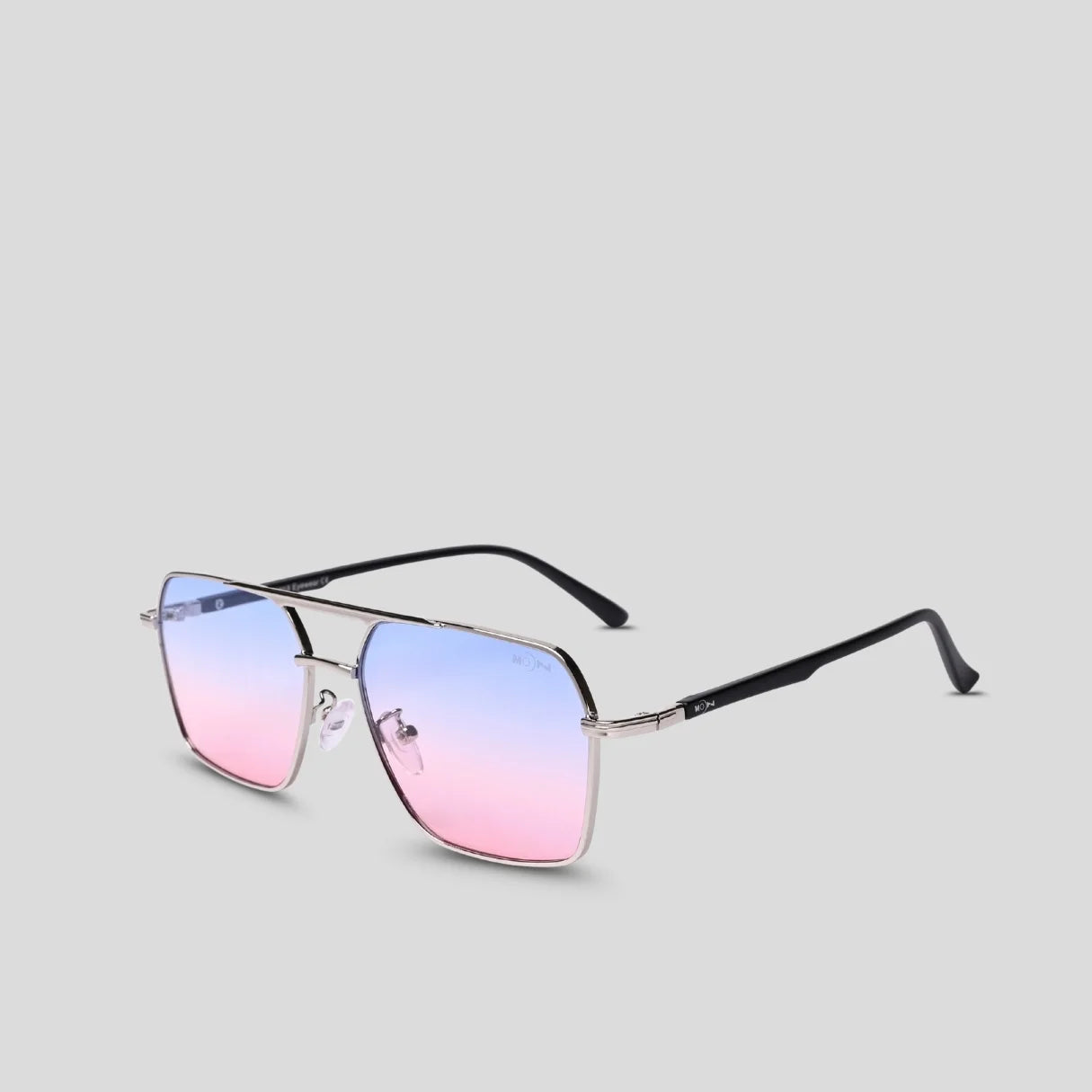 MOONX PHOBOS S2 – UV400 Rectangular Metal Sunglasses (Unisex)