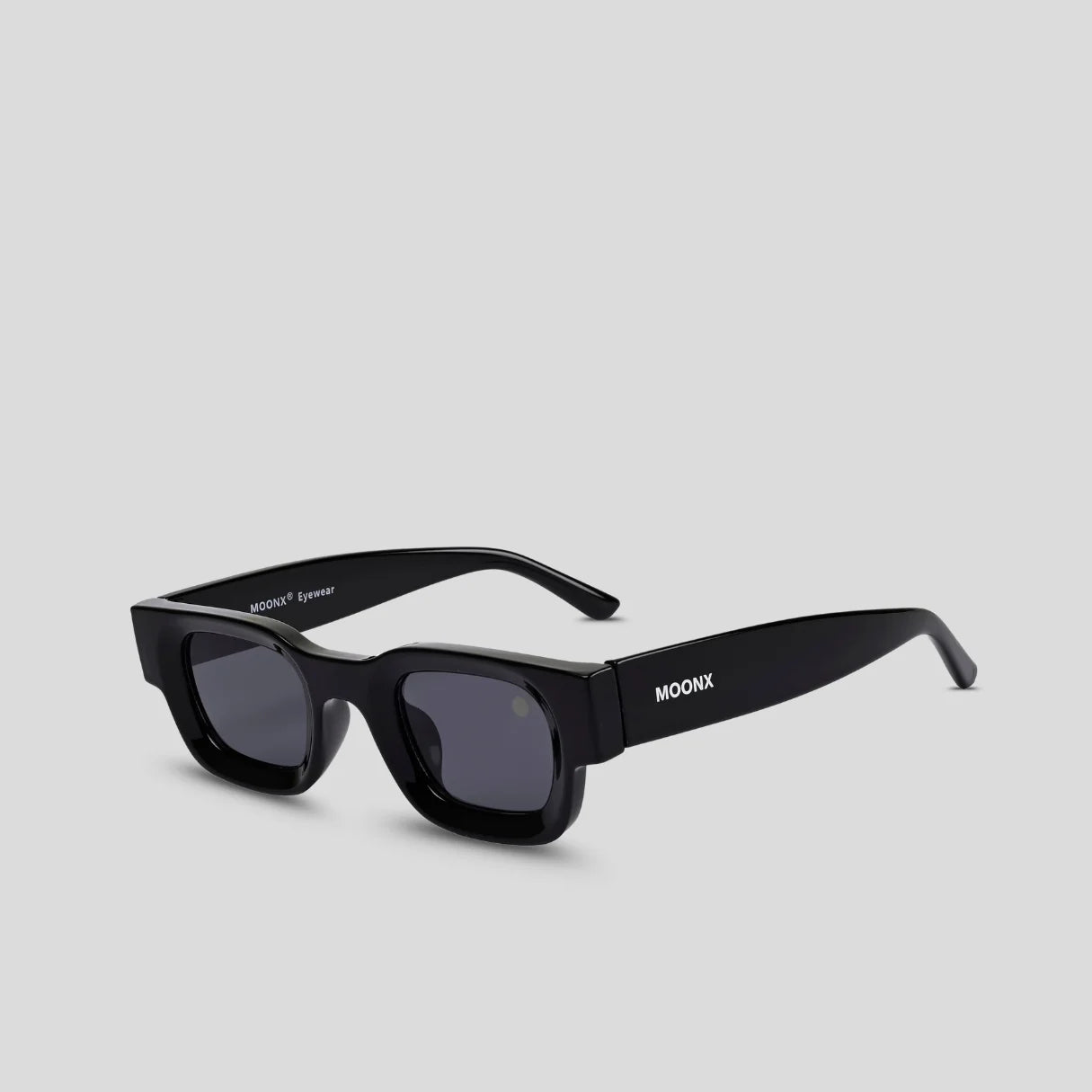 MOONX DARK STONE – UV400 Classic Bold Rectangular Sunglasses (Unisex)