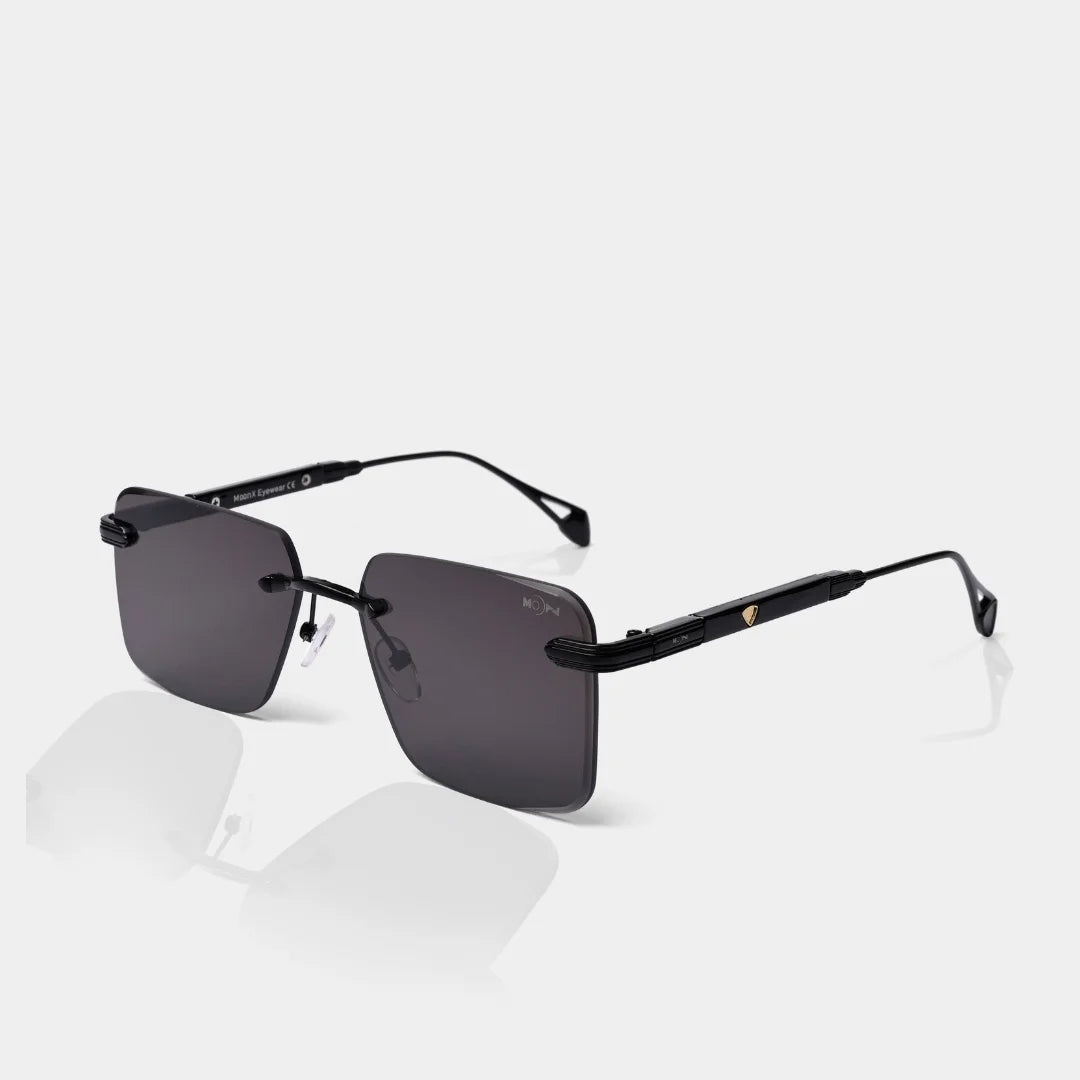 MOONX CALLISTO S1 – UV400 Rimless Rectangular Sunglasses (Unisex)