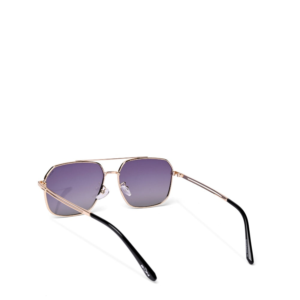 MOONX REFLECTOR S3 – Polarised Square Metal Frame Sunglasses (Unisex)