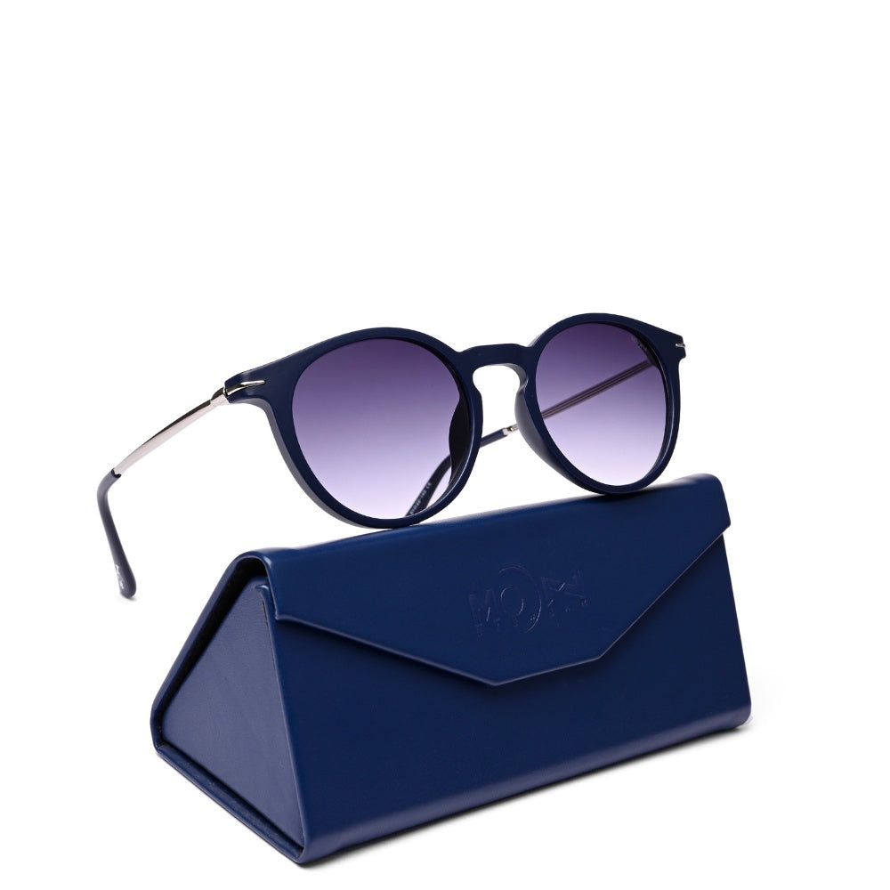 MOONX ORBIT S3 – Polarised Round Metal Frame Sunglasses (Unisex)