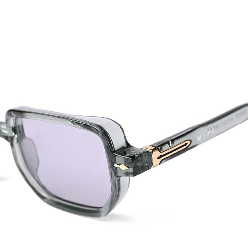 MOONX PHOENIX S5 – Transparent Rectangular Sunglasses (Unisex)