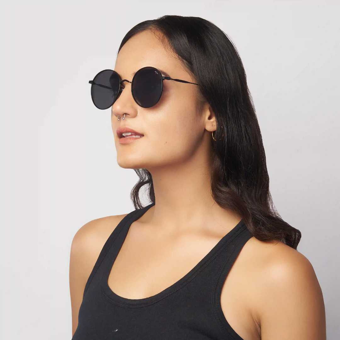MOONX ROUNDS– Polarised Round Metal Frame Sunglasses (Unisex)