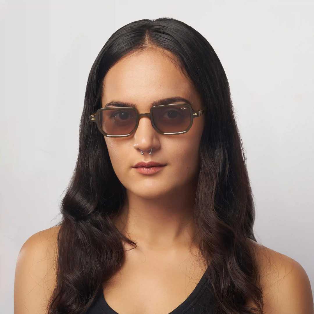 MOONX PHOENIX S6 – Transparent Rectangular Sunglasses (Unisex)