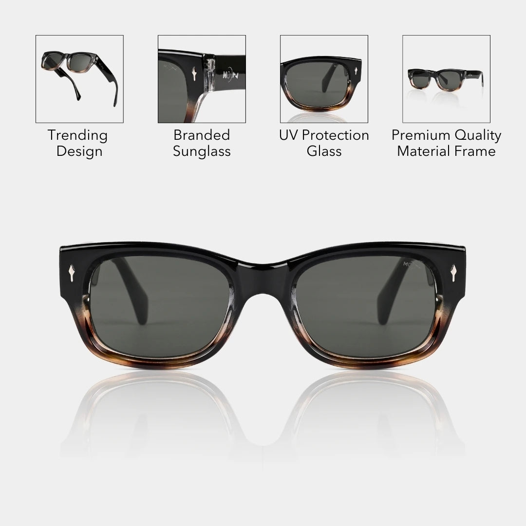 MOONX DARK MATTER S2 (Patterned) – UV400 Modern Design Sunglasses (Unisex, Trending)