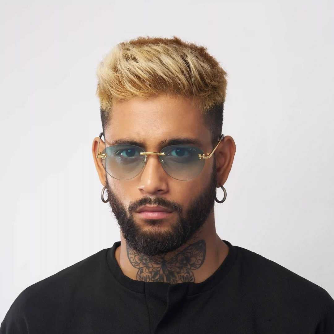 MOONX HIMALIA S2 - UV400 Rimless Oval Sunglasses