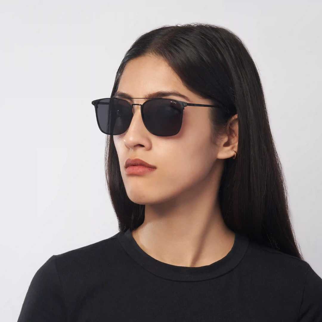 MOONX LAPETUS S1 – Polarised Metal Rectangular Sunglasses (Unisex)