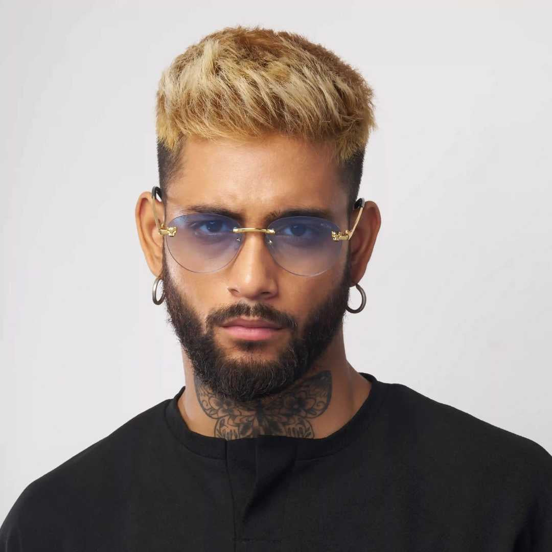 MOONX HIMALIA S3 - UV400 Rimless Oval Sunglasses