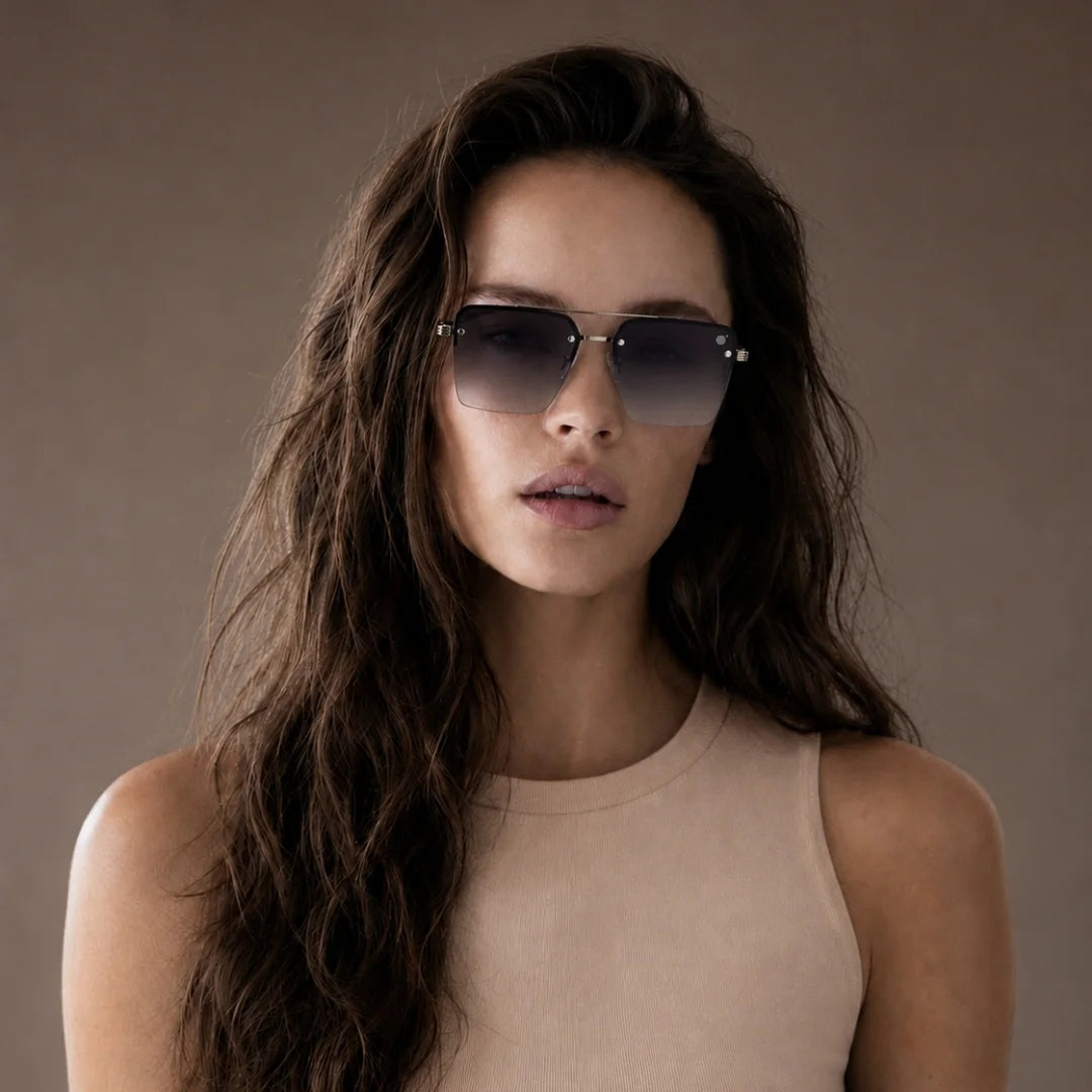 MOONX ICONIC S3 – UV400 Square Metal Frame Sunglasses (Unisex)