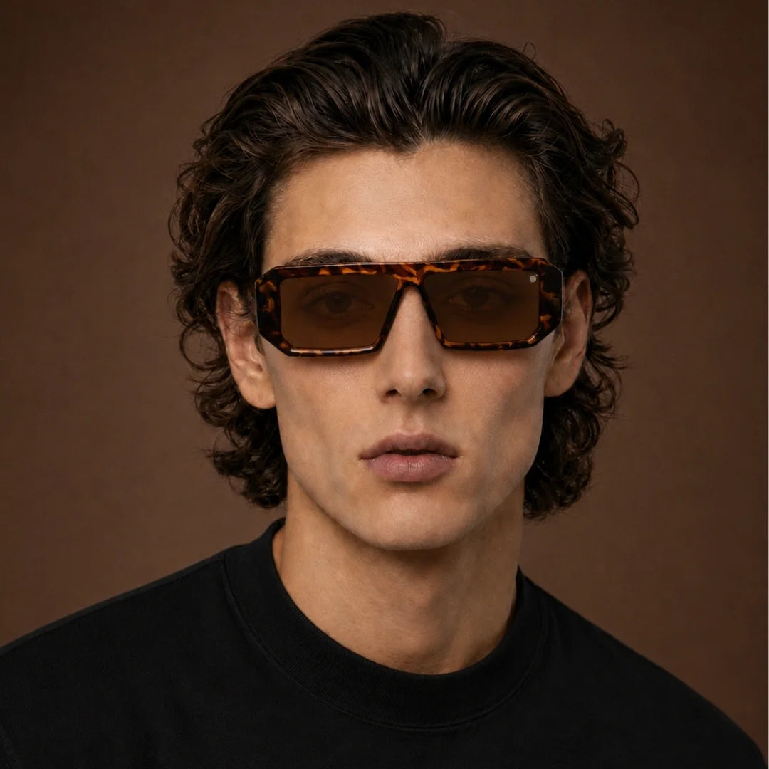 MOONX LUNA S2 - UV400 Premium & Bold Rectangular Frame Sunglasses