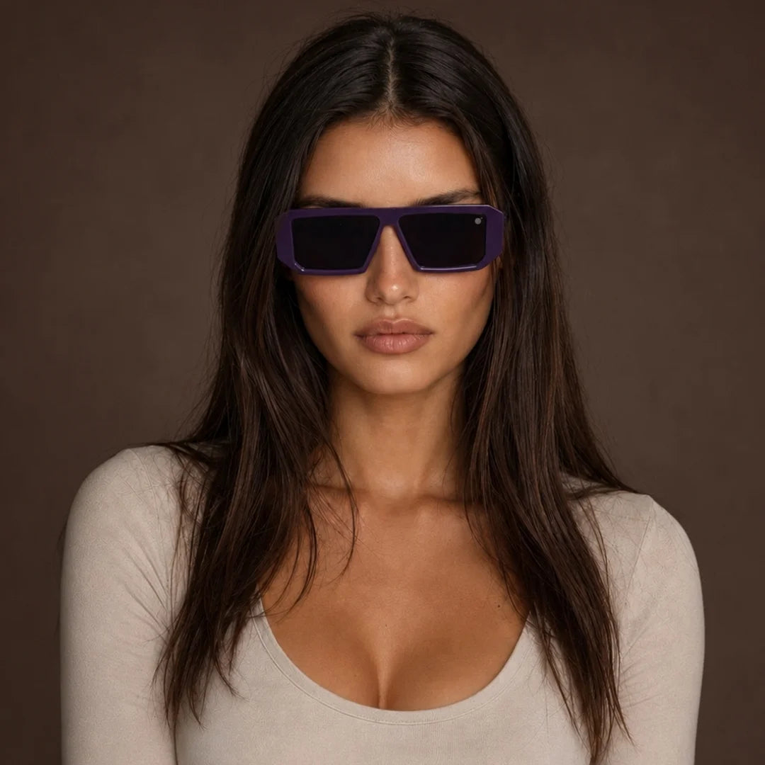 MOONX LUNA S3 - UV400 Premium & Bold Rectangular Frame Sunglasses