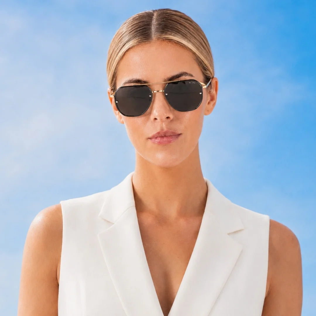 MOONX MAJOR S2 – UV400 Aviator Metal Frame Sunglasses (Unisex)
