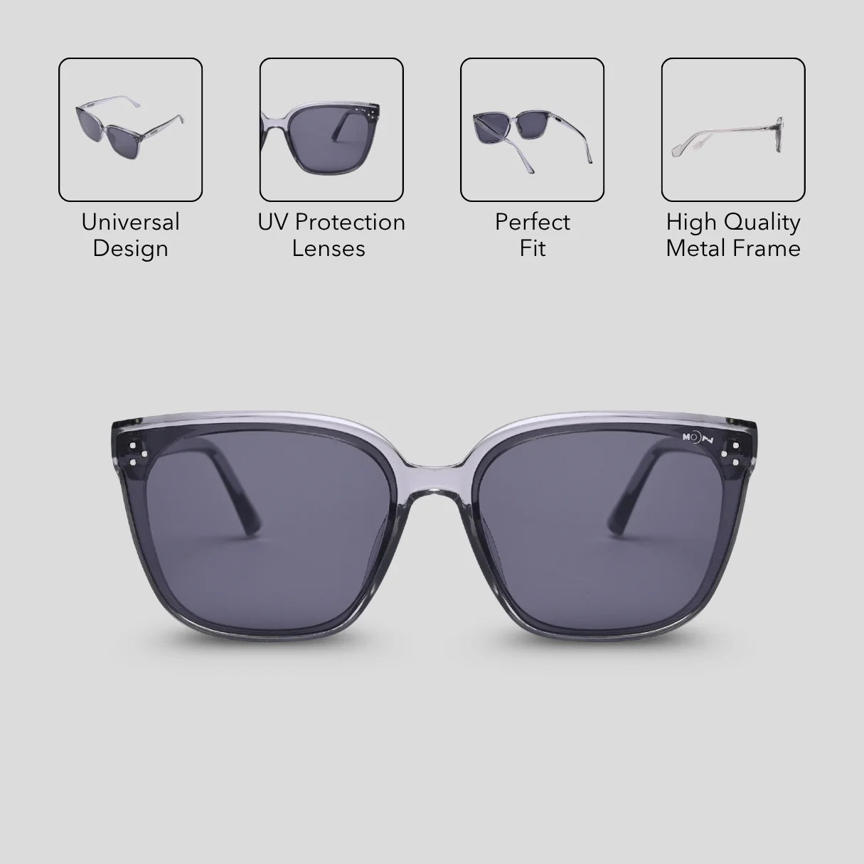 MOONX ROCK S2– UV400 Oversized Sunglasses (Unisex)