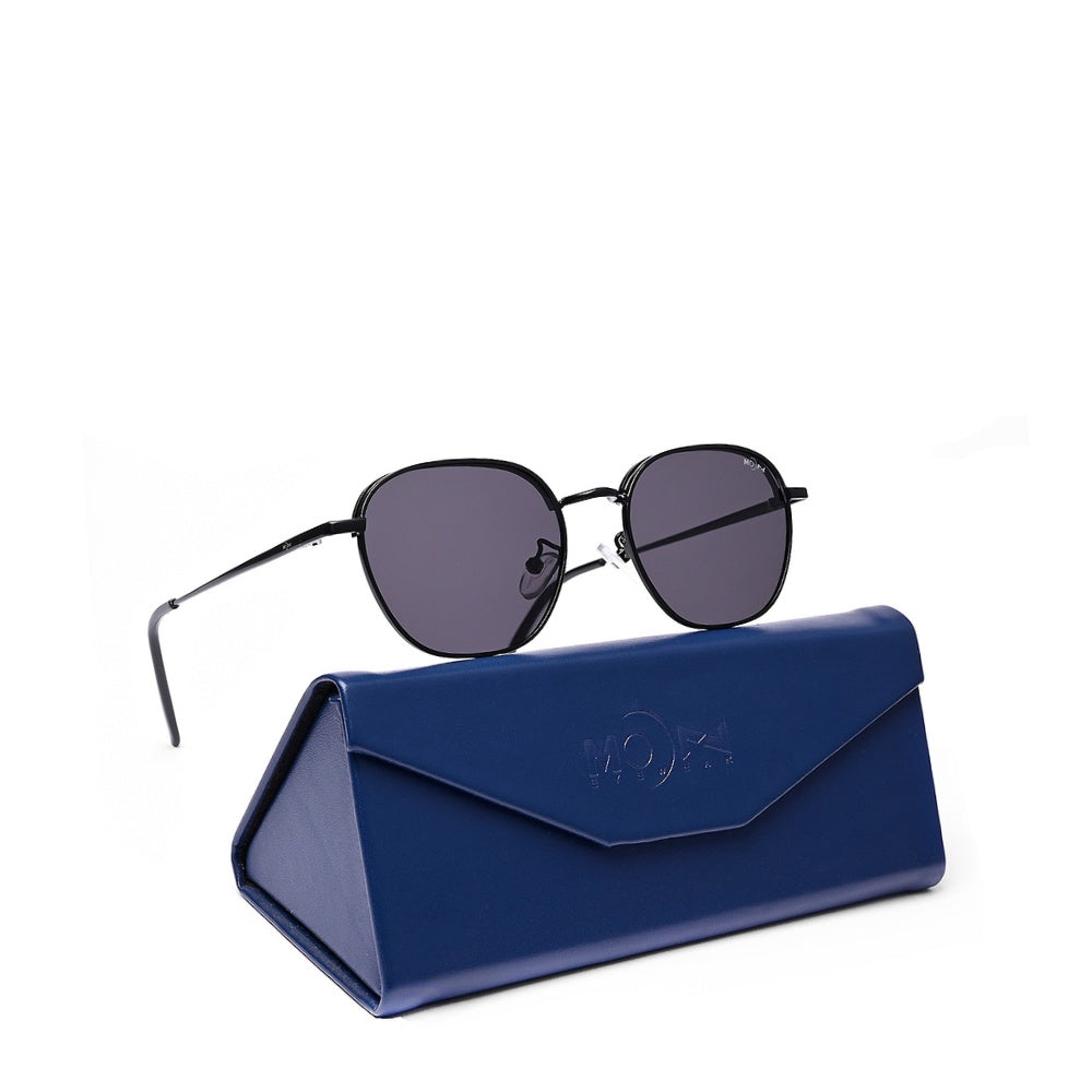 MOONX LYRA S1 – Polarised Round Metal Sunglasses (Unisex)