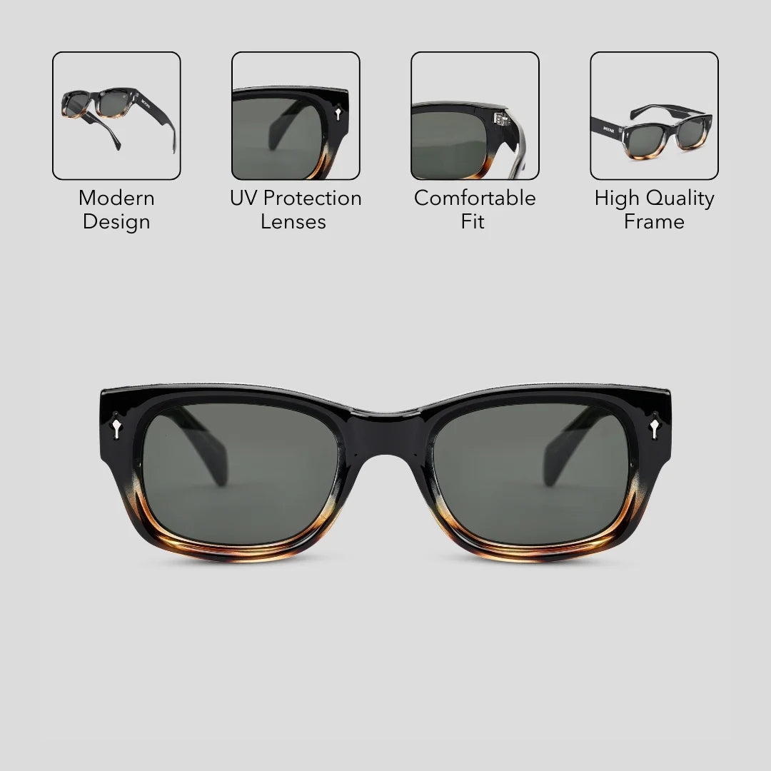MOONX DARK MATTER S2 (Patterned) – UV400 Modern Design Sunglasses (Unisex, Trending)