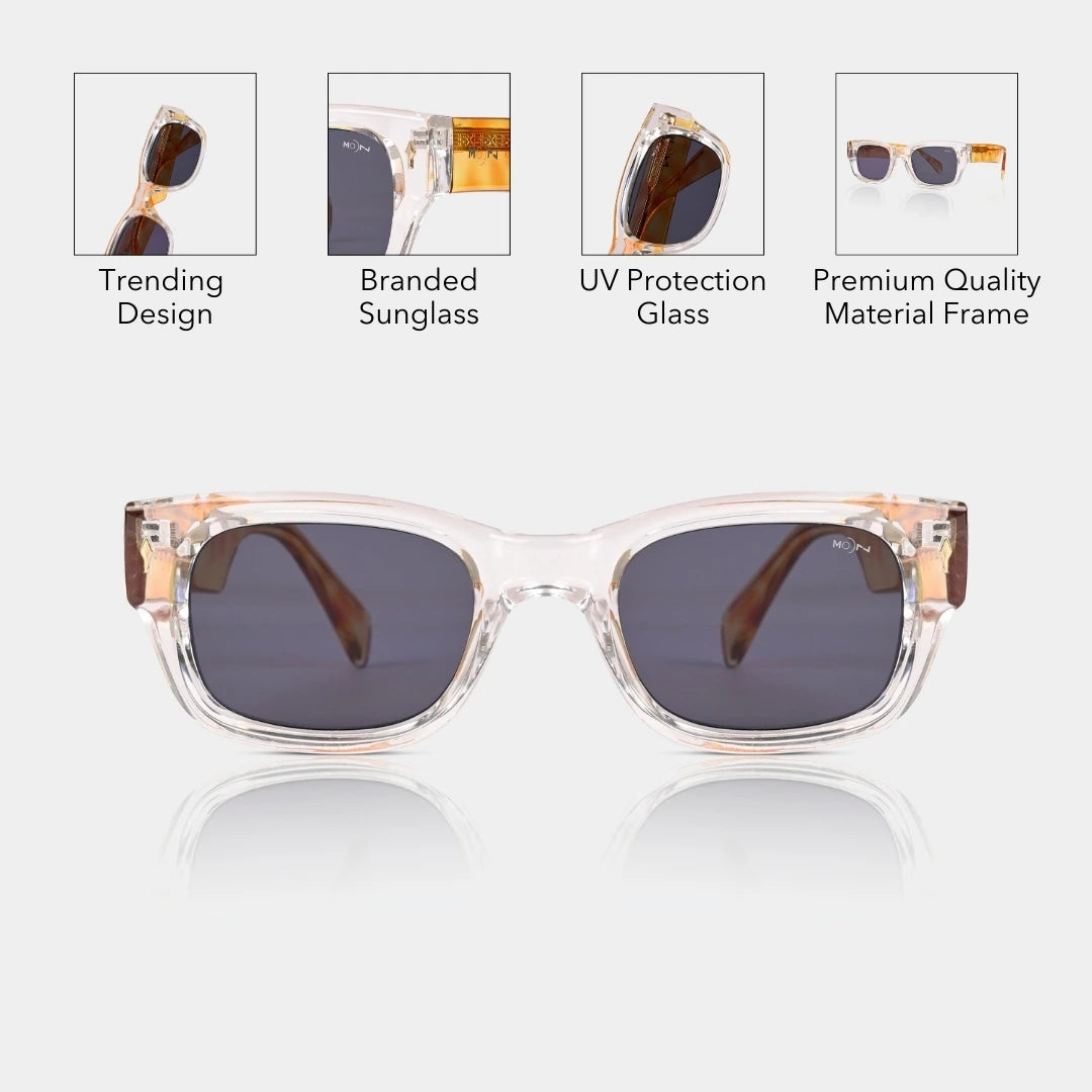 MOONX DARK MATTER S4 – UV400 Modern Design Sunglasses (Unisex, Trending)