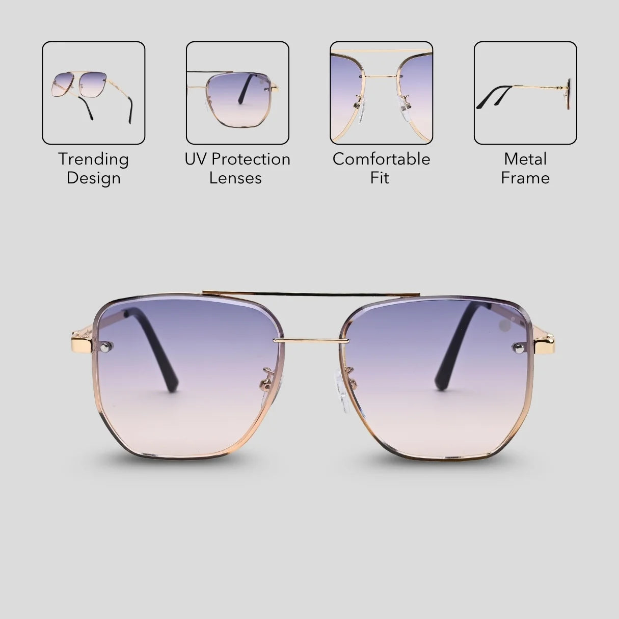 MOONX CELEBRITY TINT – UV400 Celebrity Inspired Sunglasses (Unisex)