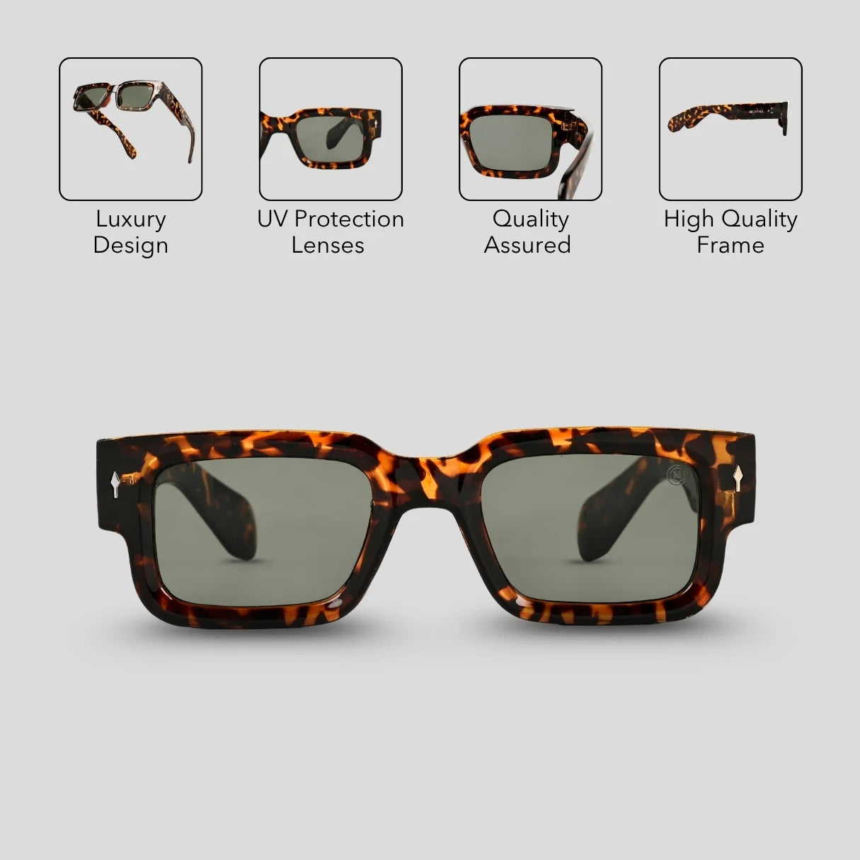 MOONX ATLAS S5 – UV400 Bold & Rectangular Sunglasses (Unisex)