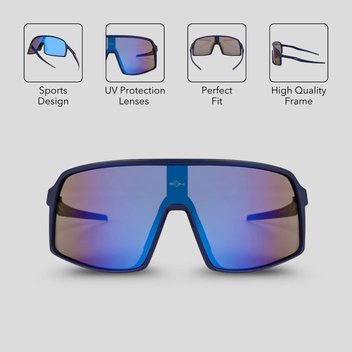 MOONX X-HERO S2 – UV400 Sports and Biking Sunglasses (Unisex)