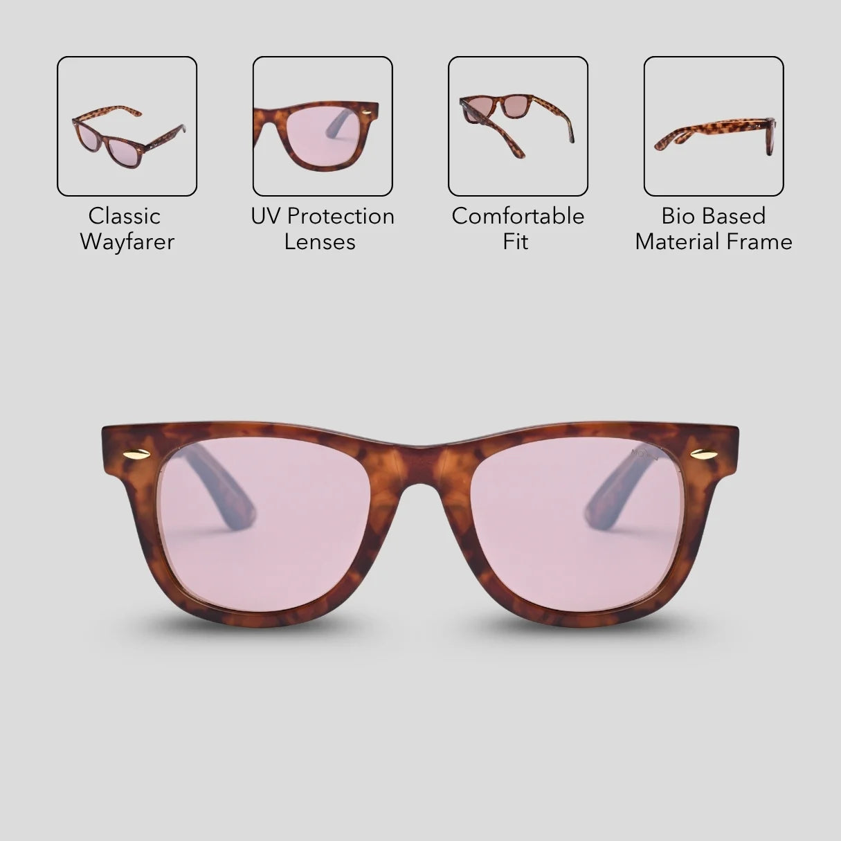 MOONX STARSHIP S3 – UV400 Wayfarer Sunglasses (Unisex)