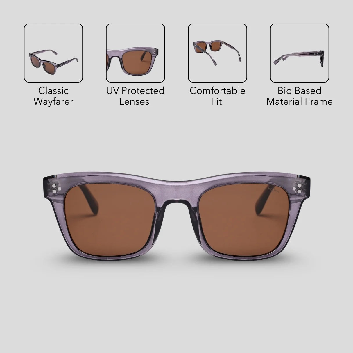 MOONX MAGMA S5 – UV400 Wayfarer Sunglasses (Unisex)