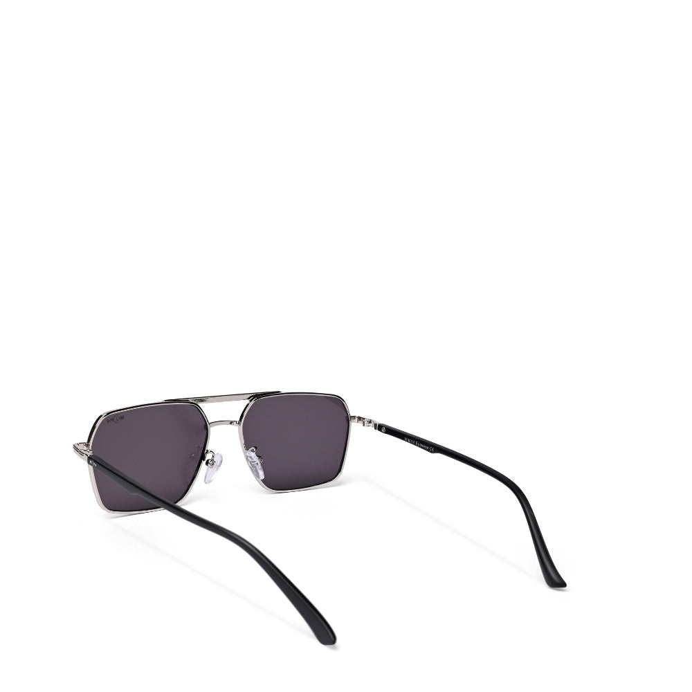 MOONX PHOBOS S1 – UV400 Rectangular Metal Sunglasses (Unisex)