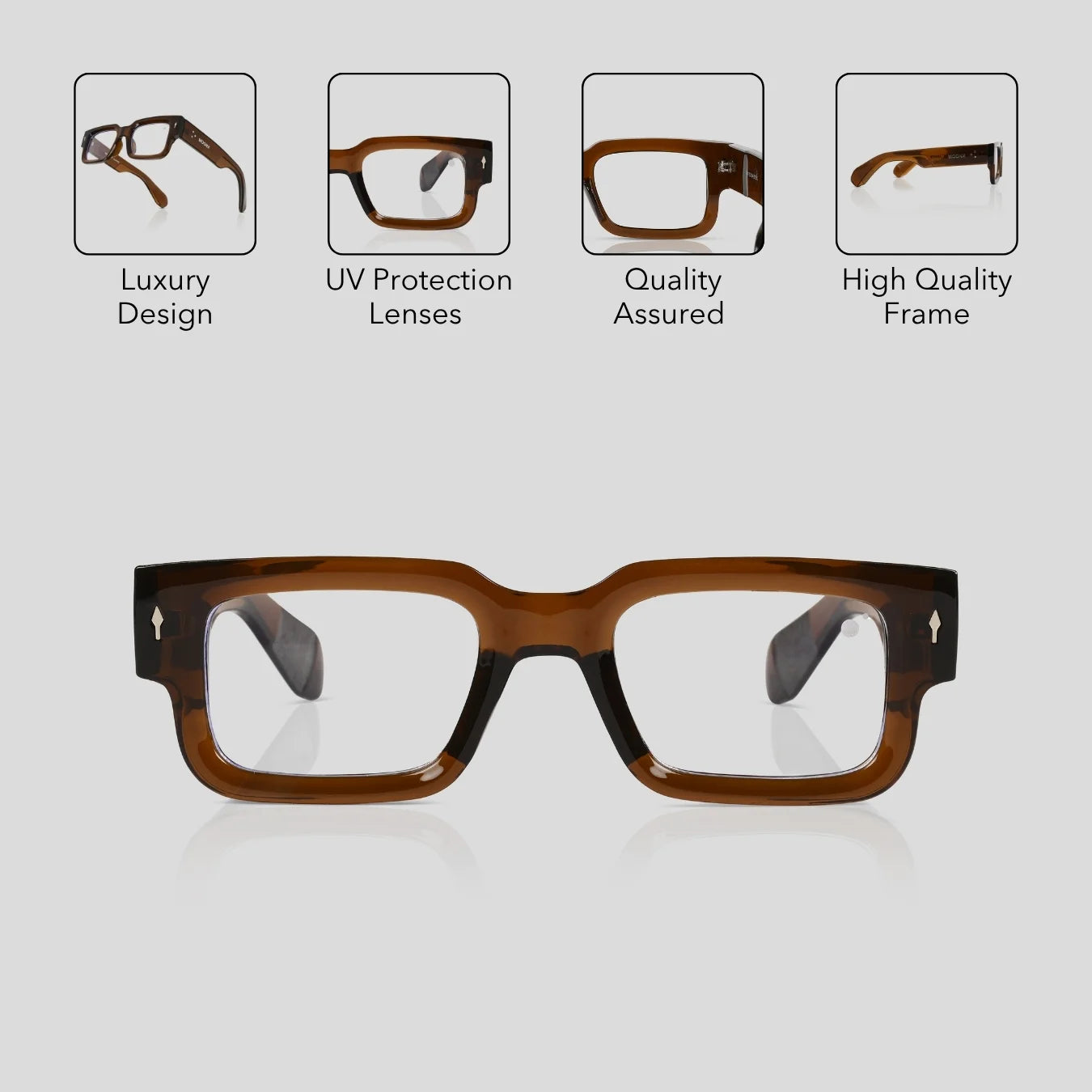 MOONX ATLAS S11 – UV400 Bold & Rectangular Sunglasses (Unisex)