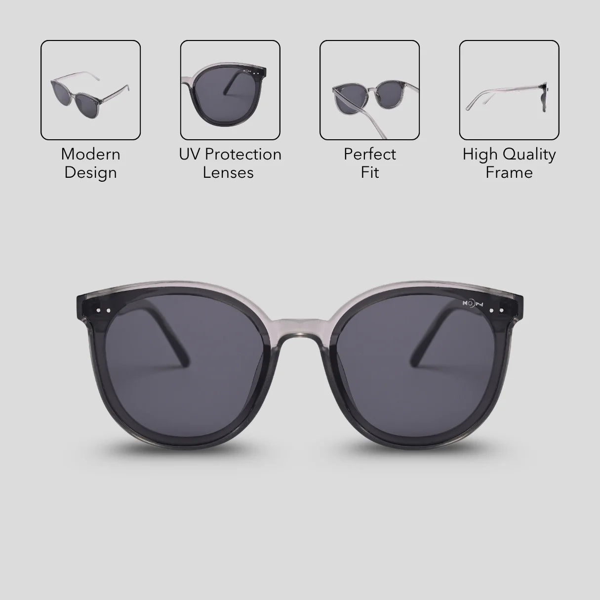 MOONX X‑NEREID S4 – UV400 Oversized Sunglasses (Unisex)