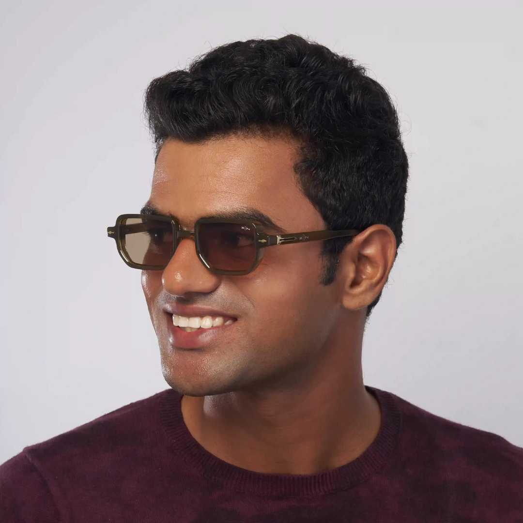 MOONX PHOENIX S6 – Transparent Rectangular Sunglasses (Unisex)