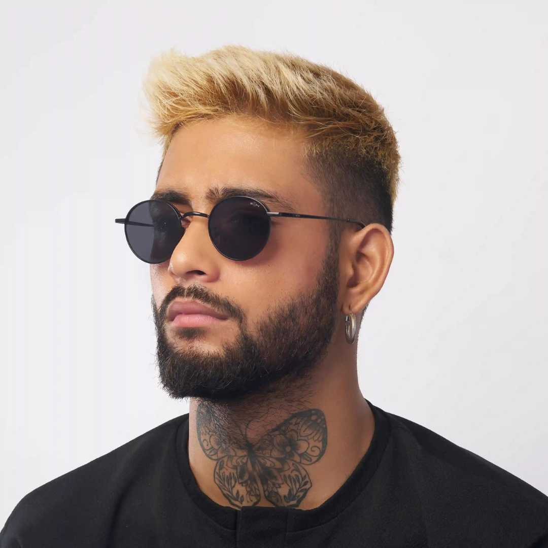 MOONX CLASSIC DIONE – Polarised Round Metal Sunglasses (Unisex)