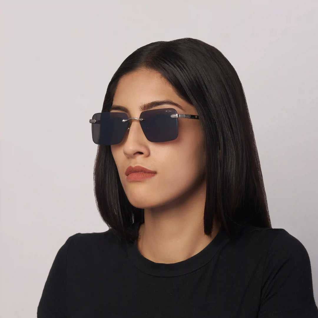 MOONX CALLISTO S2 – UV400 Rimless Rectangular Sunglasses (Unisex)