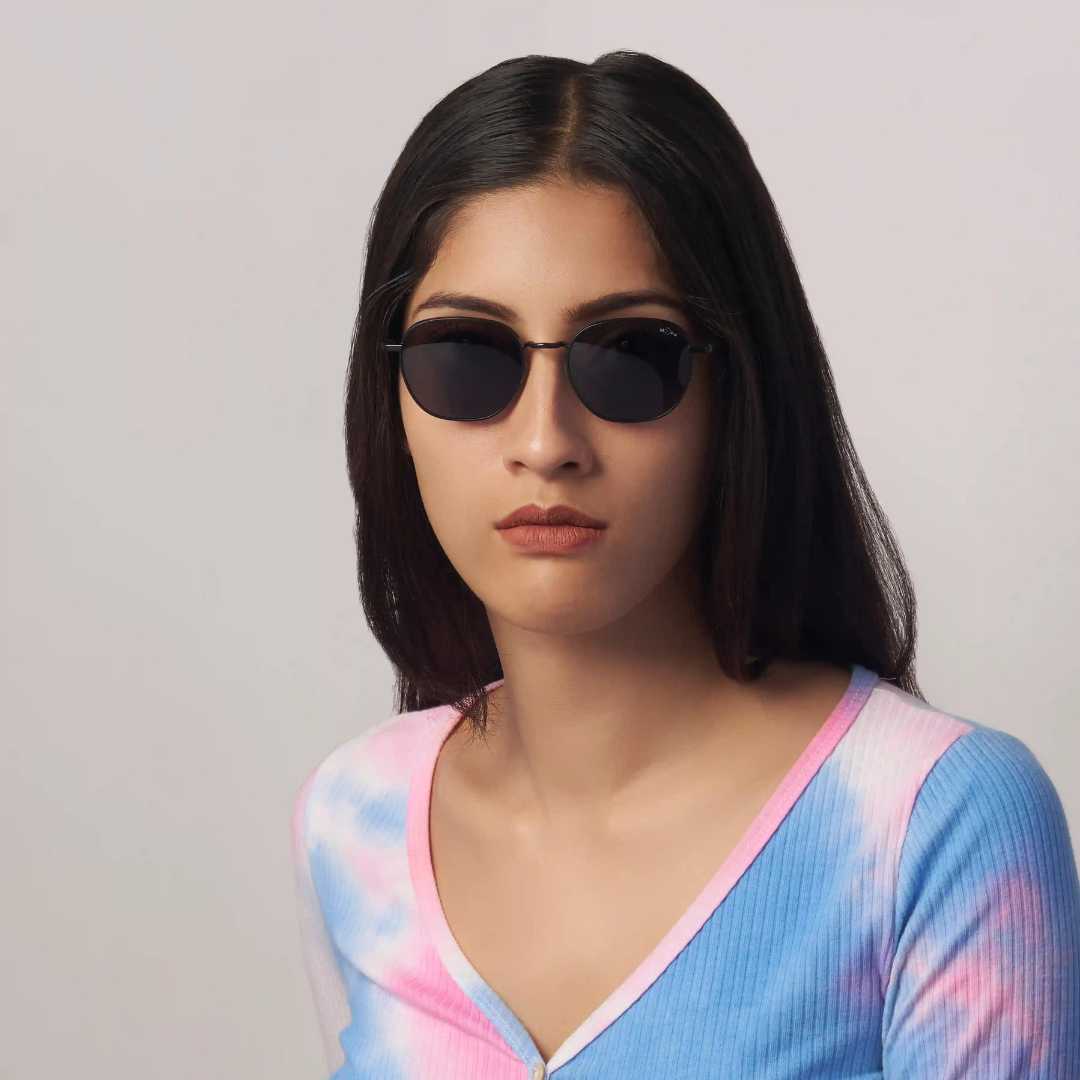 MOONX LYRA S1 – Polarised Round Metal Sunglasses (Unisex)