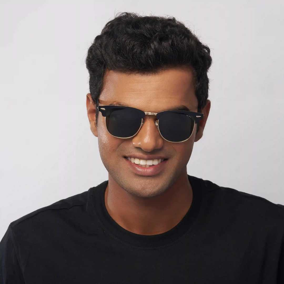 MOONX CLASSIC CLUB S2 – Polarised Clubmaster Sunglasses (Unisex)