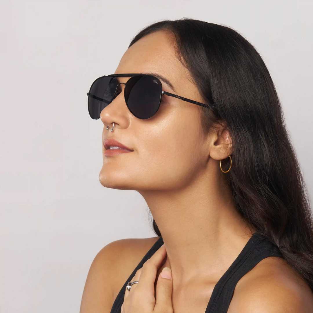 MOONX DRACO – Polarised Metal Aviator Sunglasses (Unisex)
