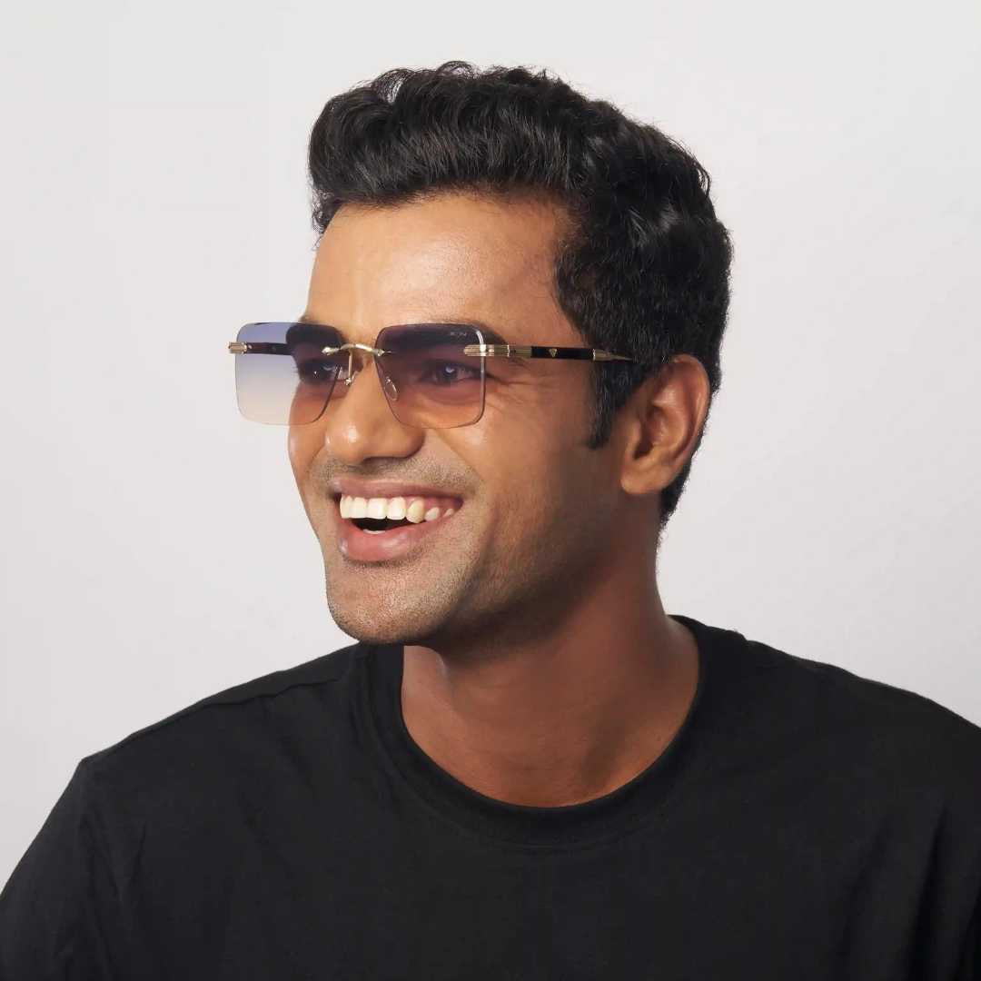 MOONX CALLISTO S3 – UV400 Rimless Rectangular Sunglasses (Unisex)