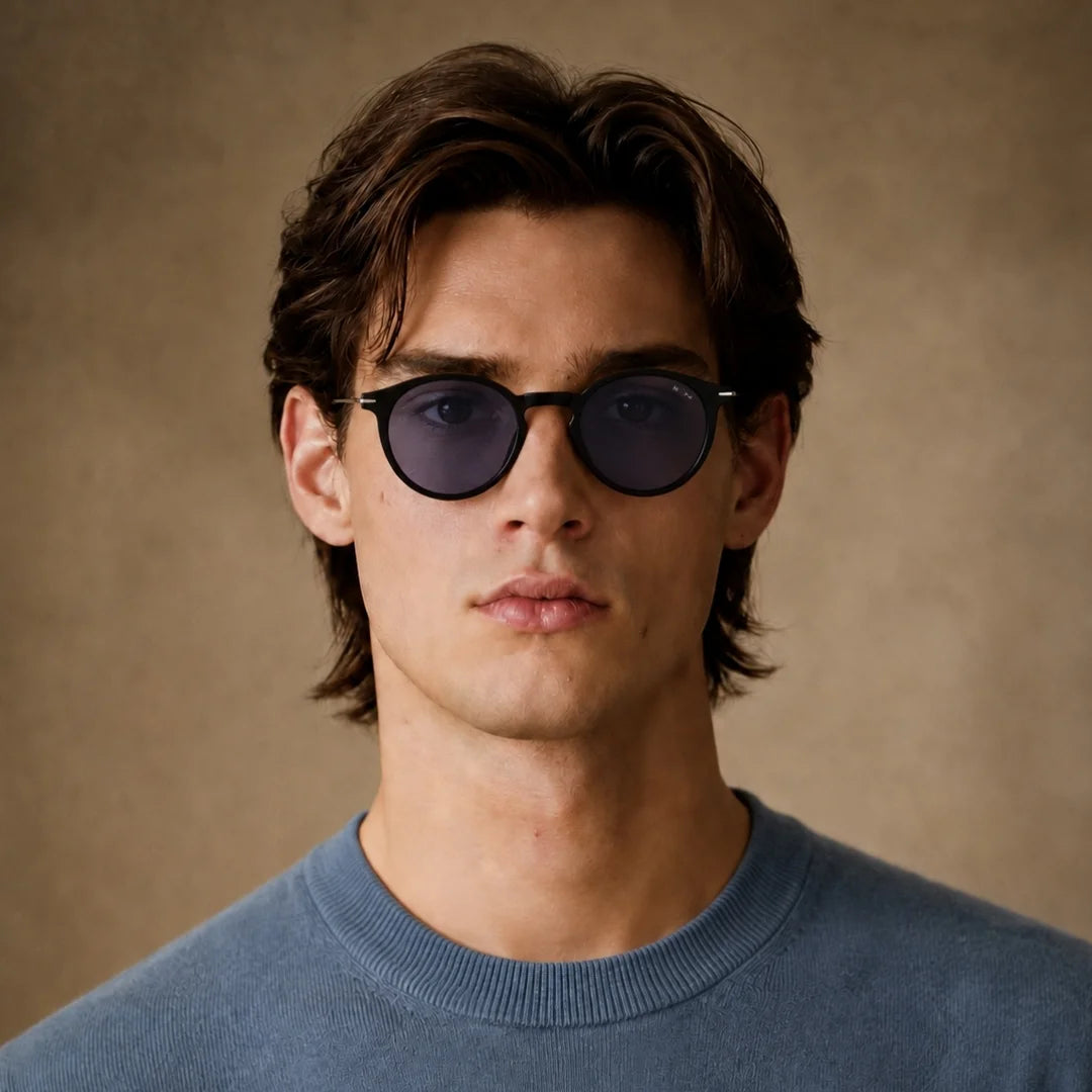 MOONX ORBIT S1 – Polarised Round Metal Frame Sunglasses (Unisex)