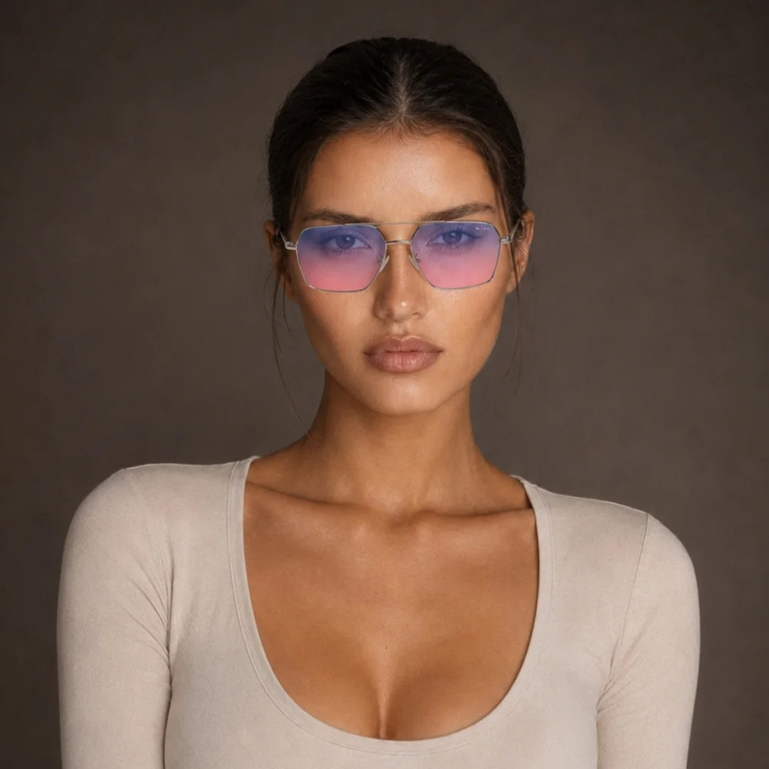 MOONX PHOBOS S2 – UV400 Rectangular Metal Sunglasses (Unisex)