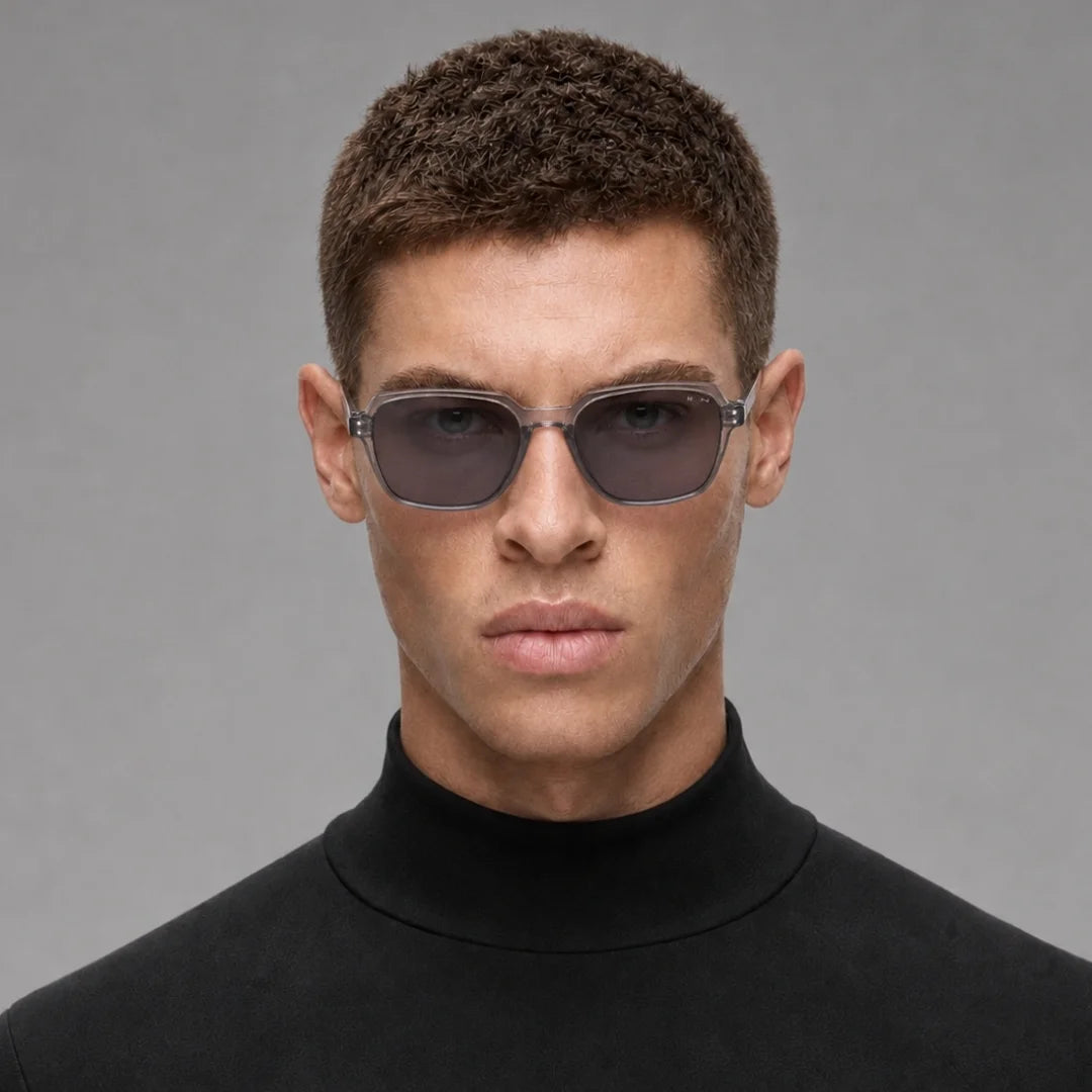 MOONX ROMAN S1 – UV400 Square PC Frame Sunglasses (Unisex)