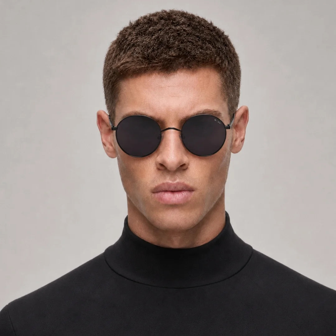 MOONX ROUNDS– Polarised Round Metal Frame Sunglasses (Unisex)